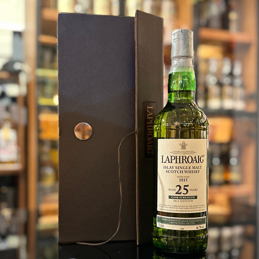 Laphroaig 25 Year Old Cask Strength Edition Single Malt Scotch Whisky (2012 Release)