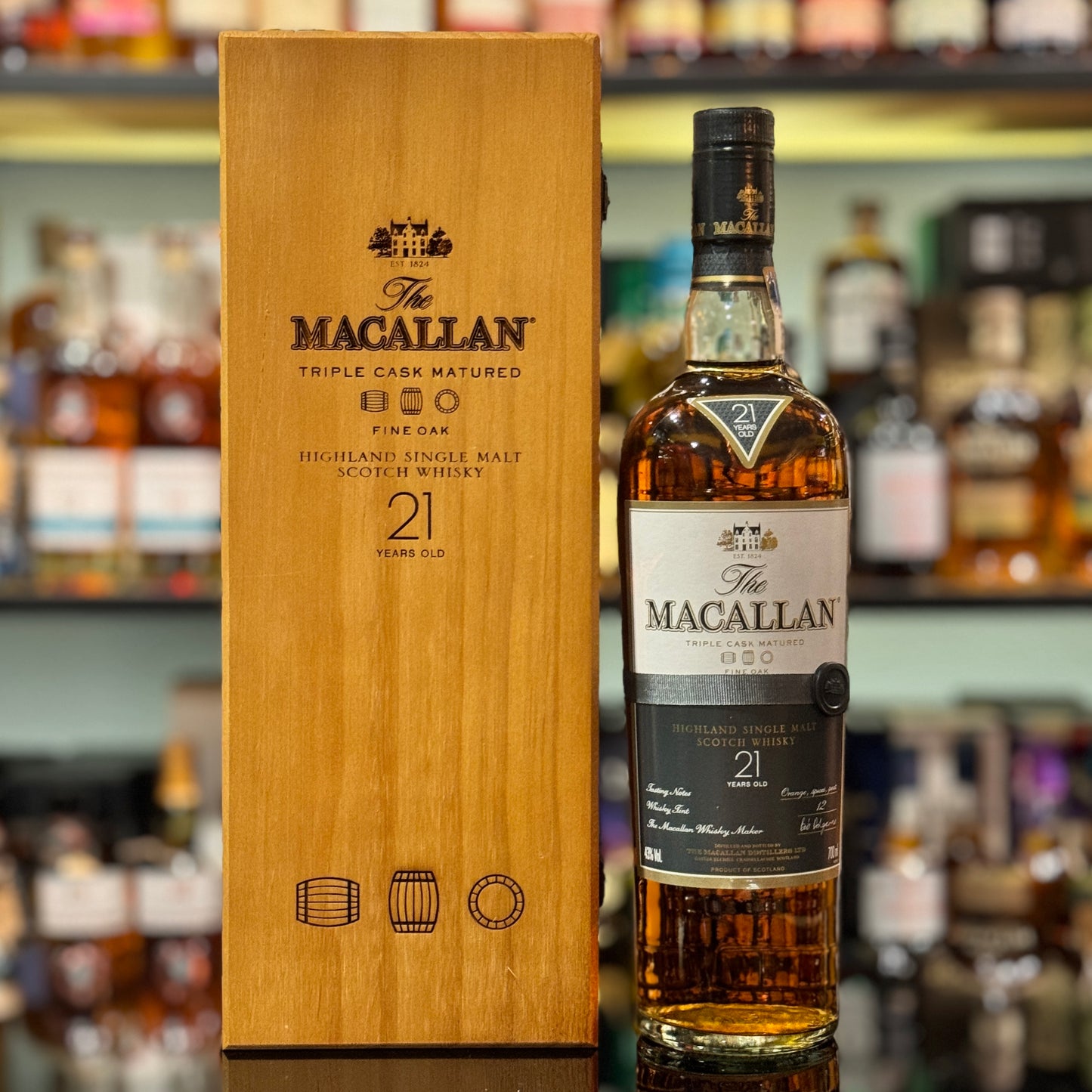 Macallan 21 Year Old Fine Oak Single Malt Scotch Whisky