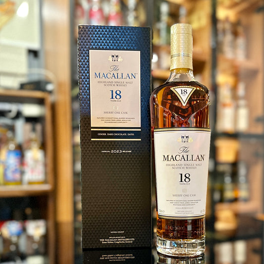 Macallan 18 Year Old Sherry Oak Cask Single Malt Scotch Whisky (2023 Release)