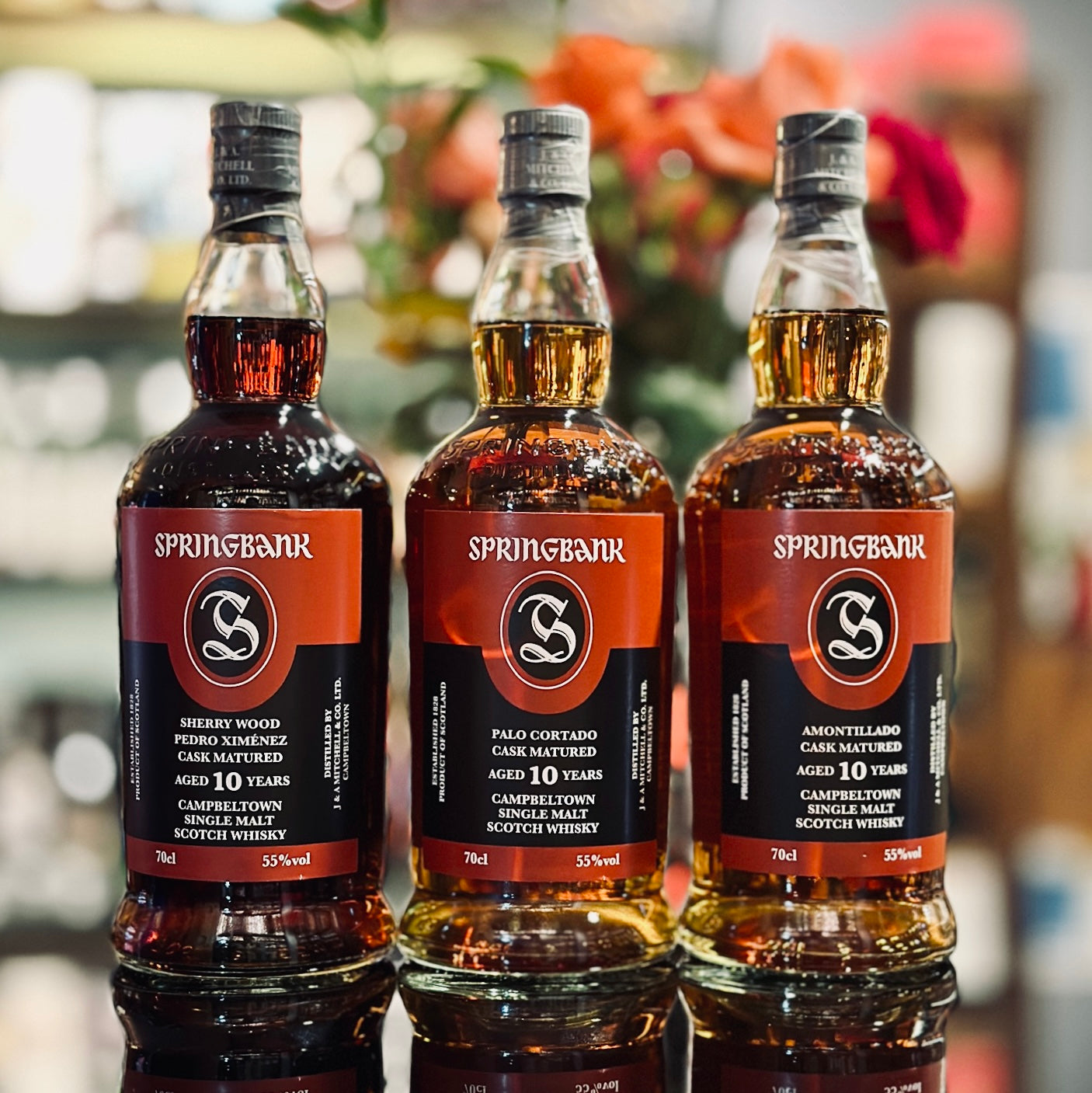 Springbank 10 Year Old Sherry Wood Single Malt Scotch Whisky Set