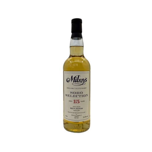 Ben Nevis 15 Year Old 2010-2025 American Oak Hogsheads #700109/700110 "Soho Selection" by Milroy's Single Malt Scotch Whisky