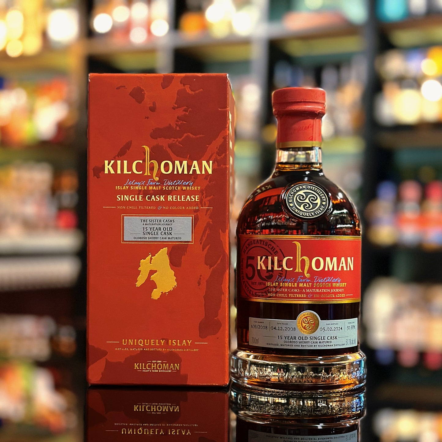 Kilchoman 15 Year Old 2008-2024 Oloroso Sherry Cask #639/2008 Single Malt Scotch Whisky