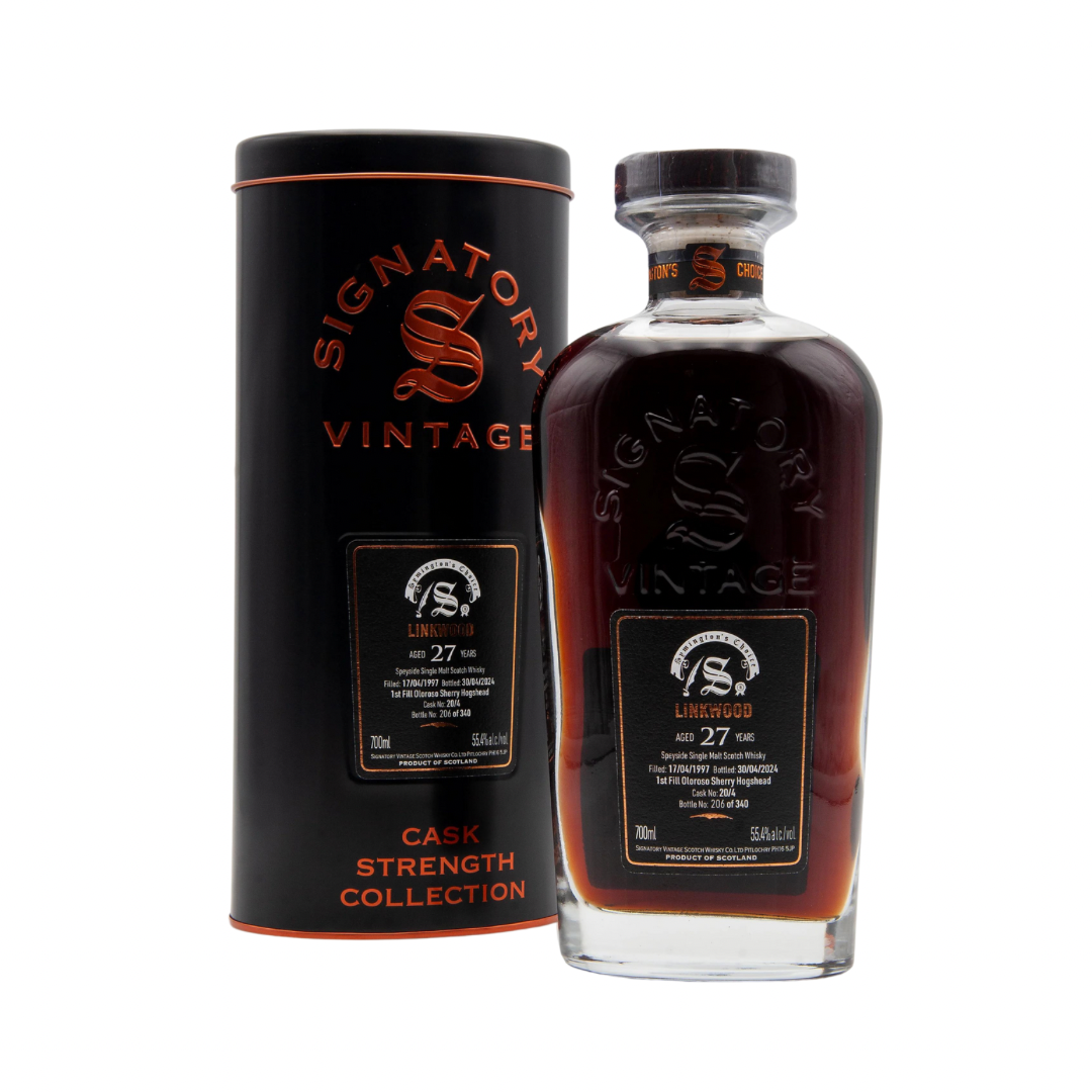 Linkwood 27 Year Old 1997-2024 First-fill Oloroso Sherry Hogshead #20/4 Symington's Choice by Signatory Vintage Single Malt Scotch Whisky