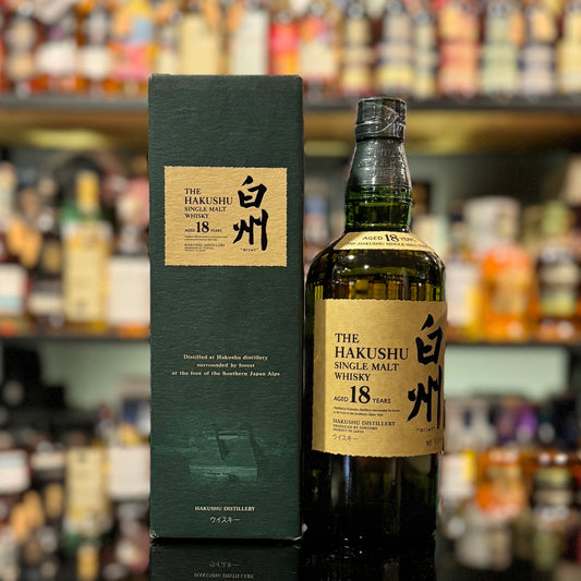 Hakushu 18 Year Old Single Malt Japanese Whisky (Old Packaging, 金花頭)