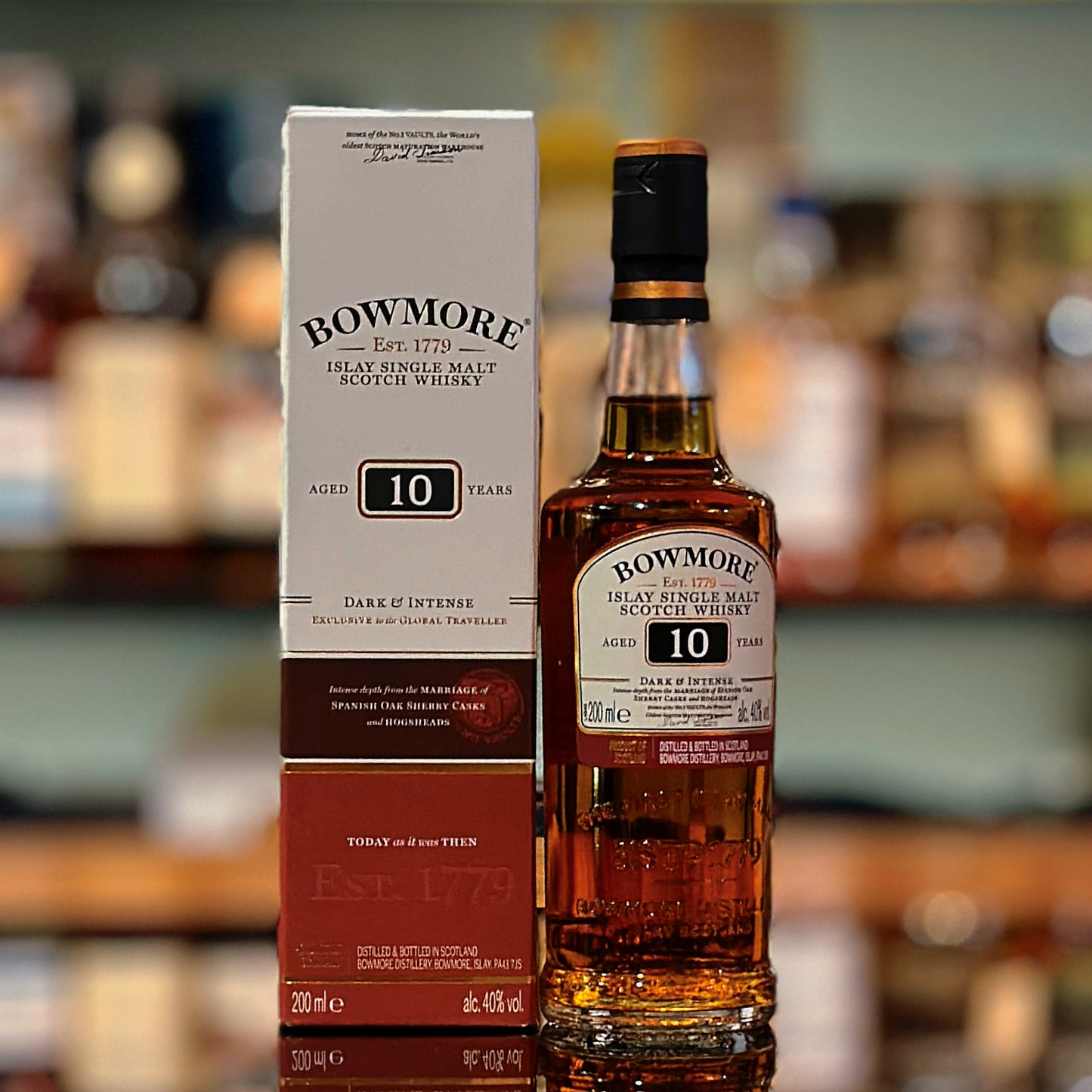 Bowmore 10 Year Old Dark & Intense Single Malt Scotch Whisky (200ml)