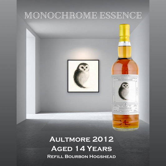 Aultmore 14 Year Old 2012 “Monochrome Essence #2” Refill Bourbon Hogshead #300024 by Club Qing Single Malt Scotch Whisky
