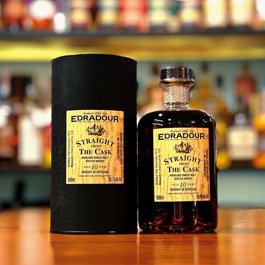 Edradour SFTC 10 Year Old 2013-2024 Sherry Butt #476 Single Malt Scotch Whisky (Tube Version)