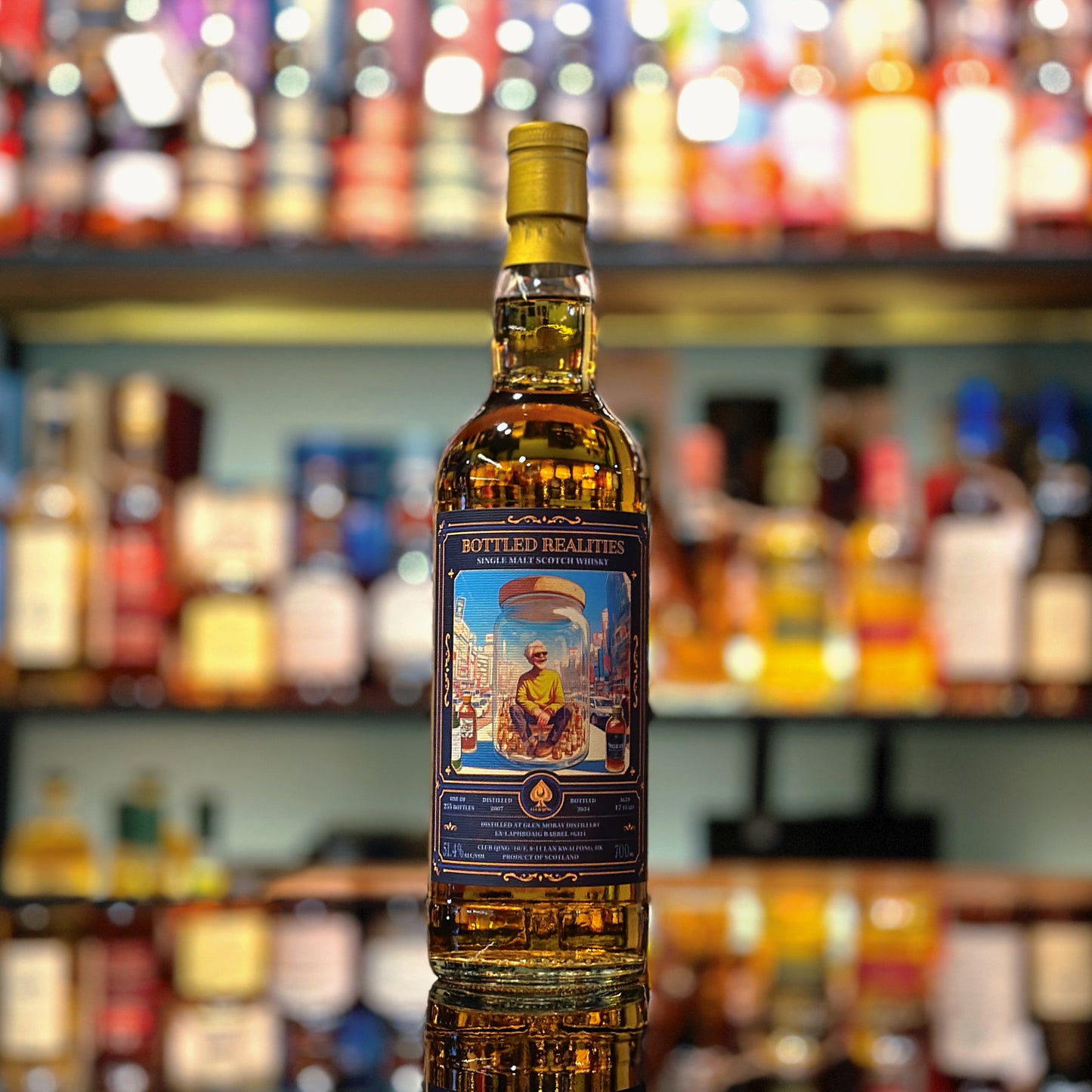 Glen Moray 17 Year Old 2007 “Bottled Realities No. 1” by Club Qing Single Malt Scotch Whisky