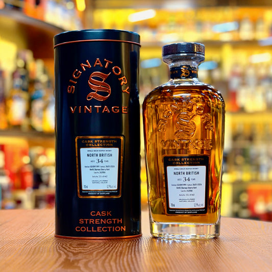 North British 34 Year Old 1991-2026 Refill Oloroso Sherry Butt #262086 by Signatory Vintage Single Grain Scotch Whisky