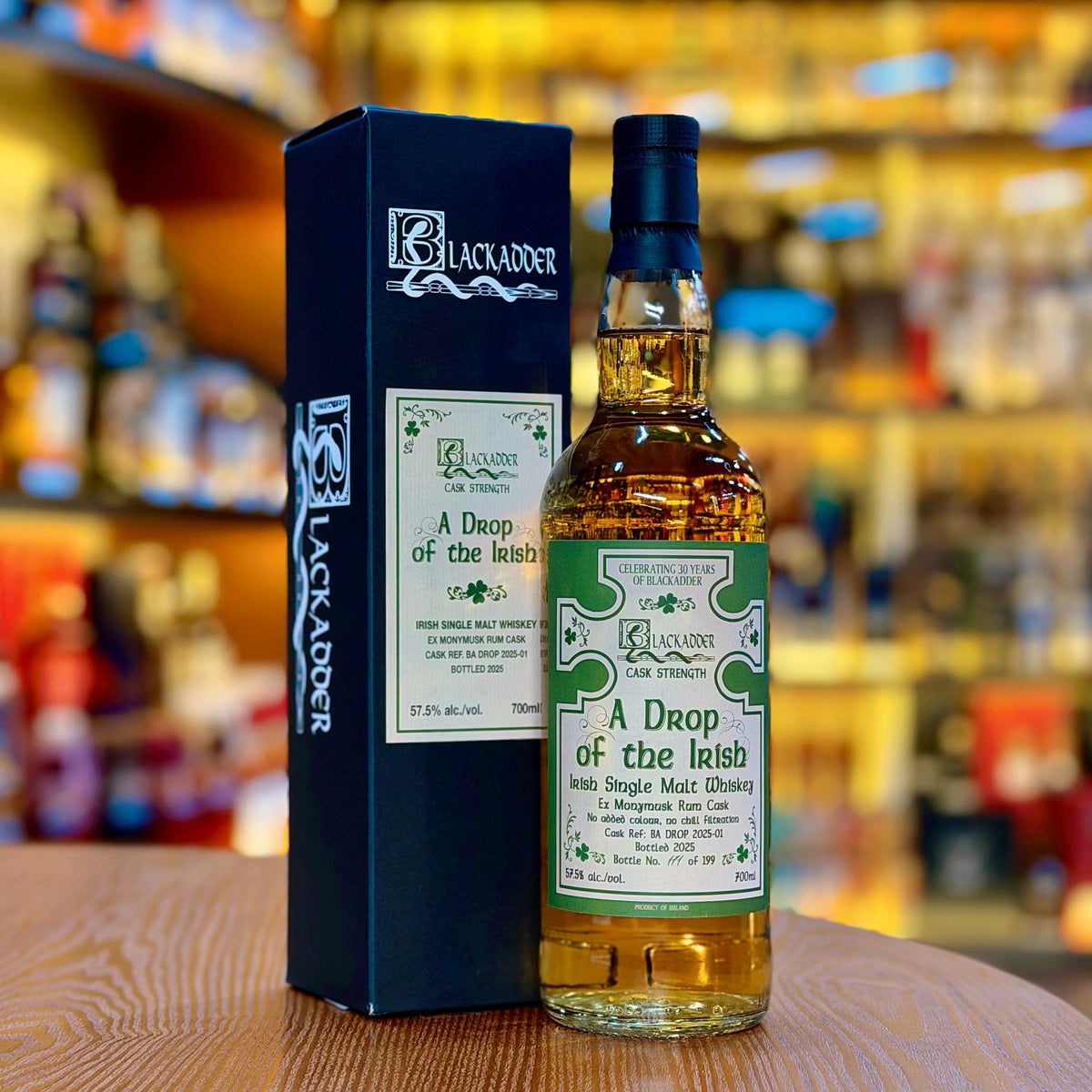 Drop of the Irish Ref:BA DROP 2025-01 Ex-Monymask Rum Cask by Blackadder 싱글 몰트 스카치 위스키