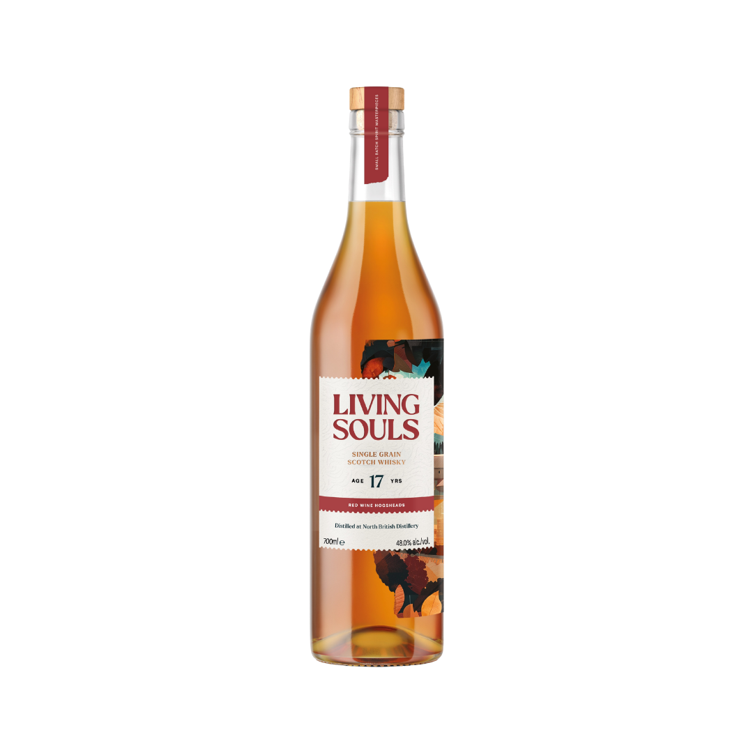 North British 17 Year Old Red Wine Casks by Living Souls Single Grain Scotch Whisky