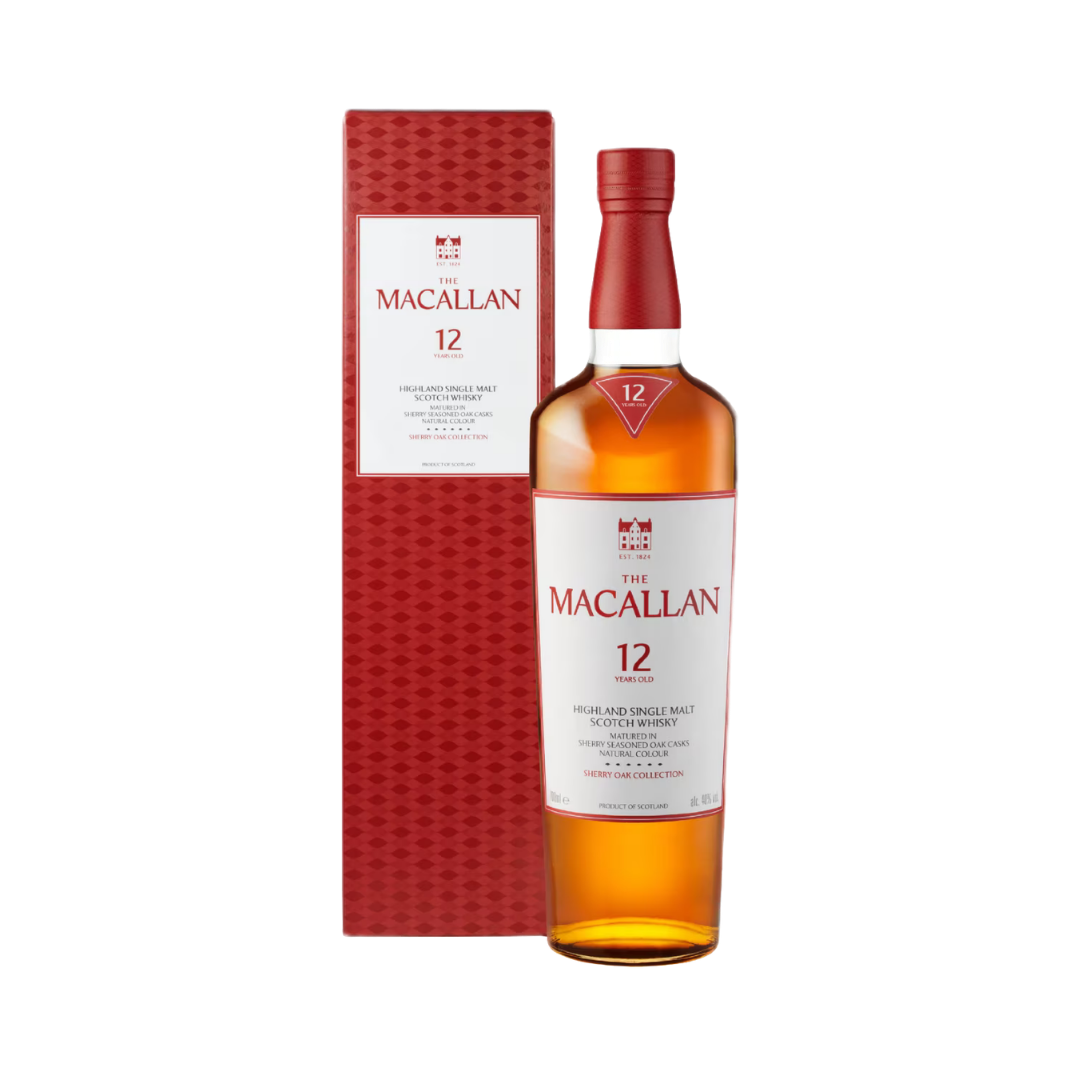 Macallan 12 Year Old Sherry Oak Cask Single Malt Scotch Whisky