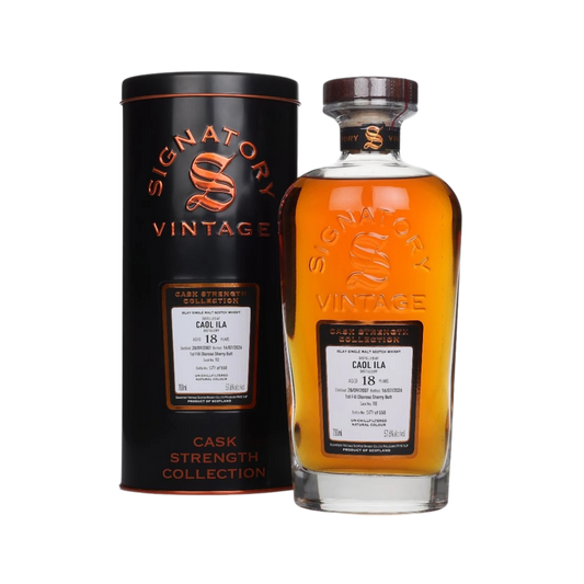 Caol Ila 18 Year Old 2007-2026 First-fill Oloroso Sherry Butt #10 by Signatory Vintage Single Malt Scotch Whisky