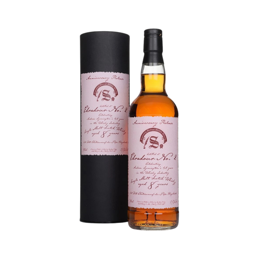 Edradour No.2 8 Year Old First-fill Châteauneuf du Pape Hogshead “Andrew's 40th Anniversary” by Signatory Vintage Single Malt Scotch Whisky