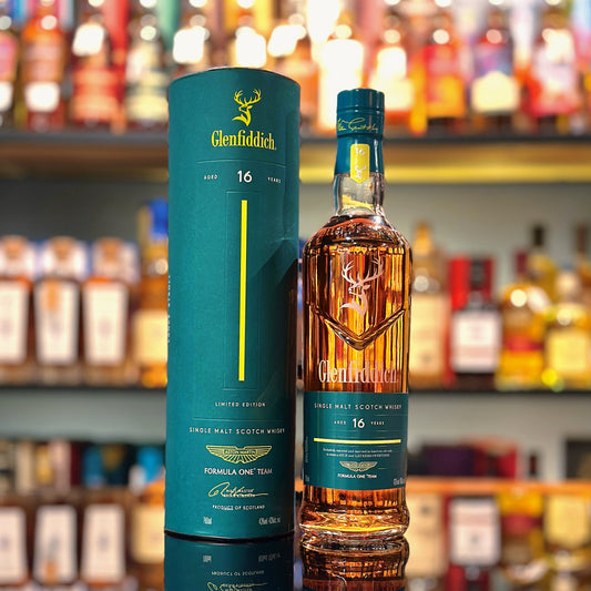 Glenfiddich 16 Year Old "Aston Martin Formula Team" Limited Edition Single Malt Scotch Whisky