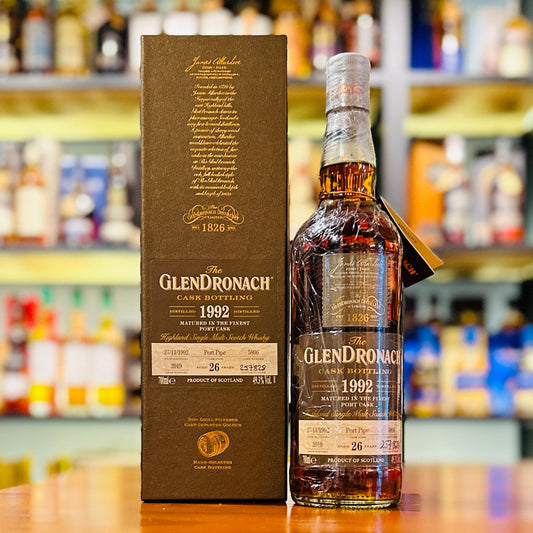 GlenDronach 26 Year Old 1992-2019 Port Pipe #5896 Single Malt Scotch Whisky