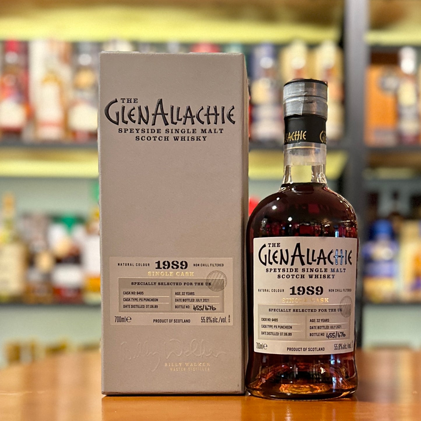 GlenAllachie 32 Year Old 1989-2021 Pedro Ximénez Puncheon Cask #6495 Single Malt Scotch Whisky