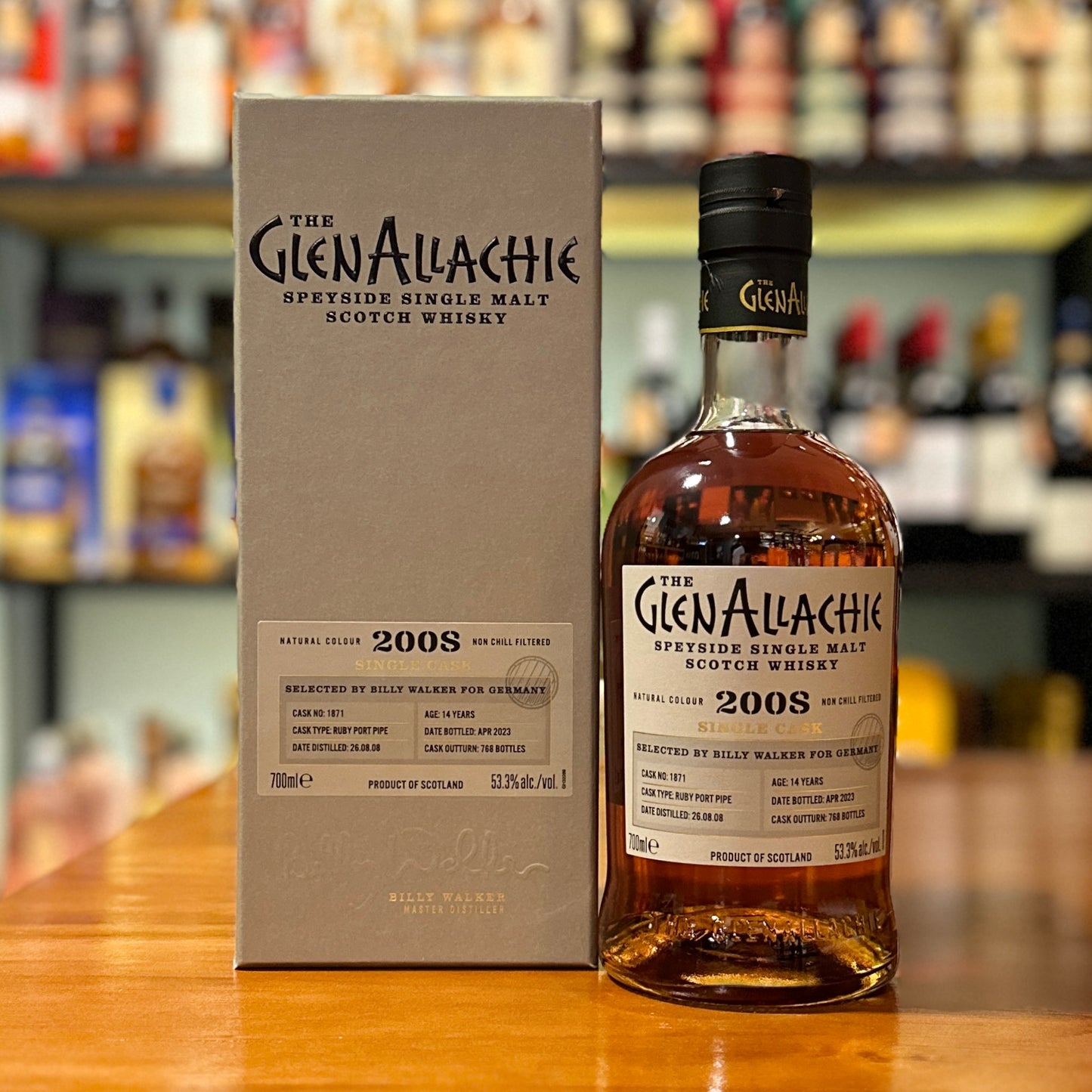 GlenAllachie 14 Year Old 2008-2023 Ruby Port Pipe #1871 Single Malt Scotch Whisky