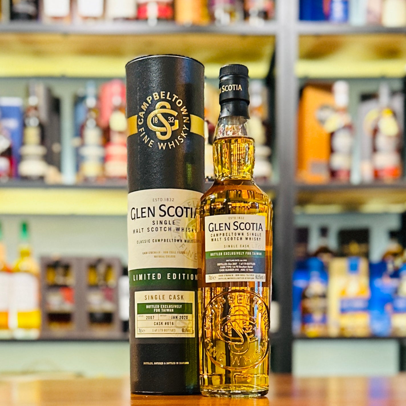 Glen Scotia 12 Year Old 2007-2020 First-fill Bourbon Barrel #616 Single Malt Scotch Whisky