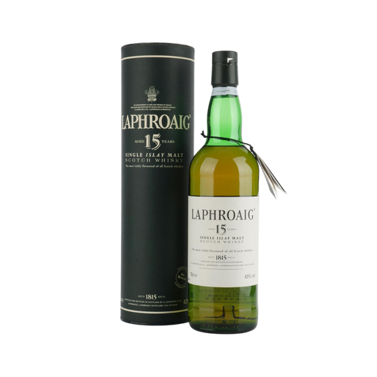 Laphroaig 15 Year Old Single Malt Scotch Whisky (Late 1990s, Without Royal Warrant)
