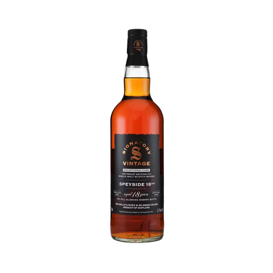 Speyside (M) 18 Year Old 100 Proof Edition #17 Exceptional Cask by Signatory Vintage Single Malt Scotch Whisky