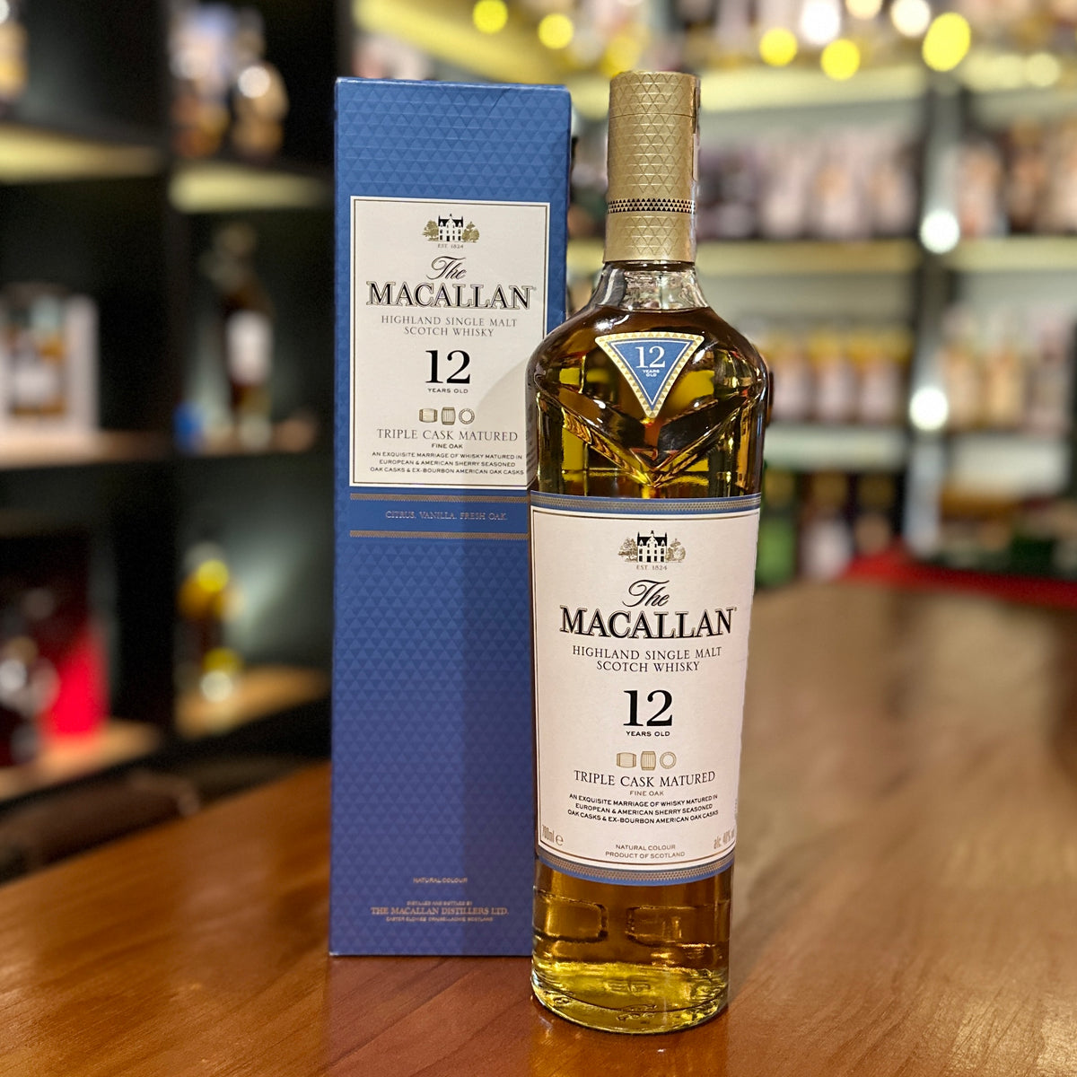 Macallan 12 Year Old Triple Cask Single Malt Scotch Whisky – The 