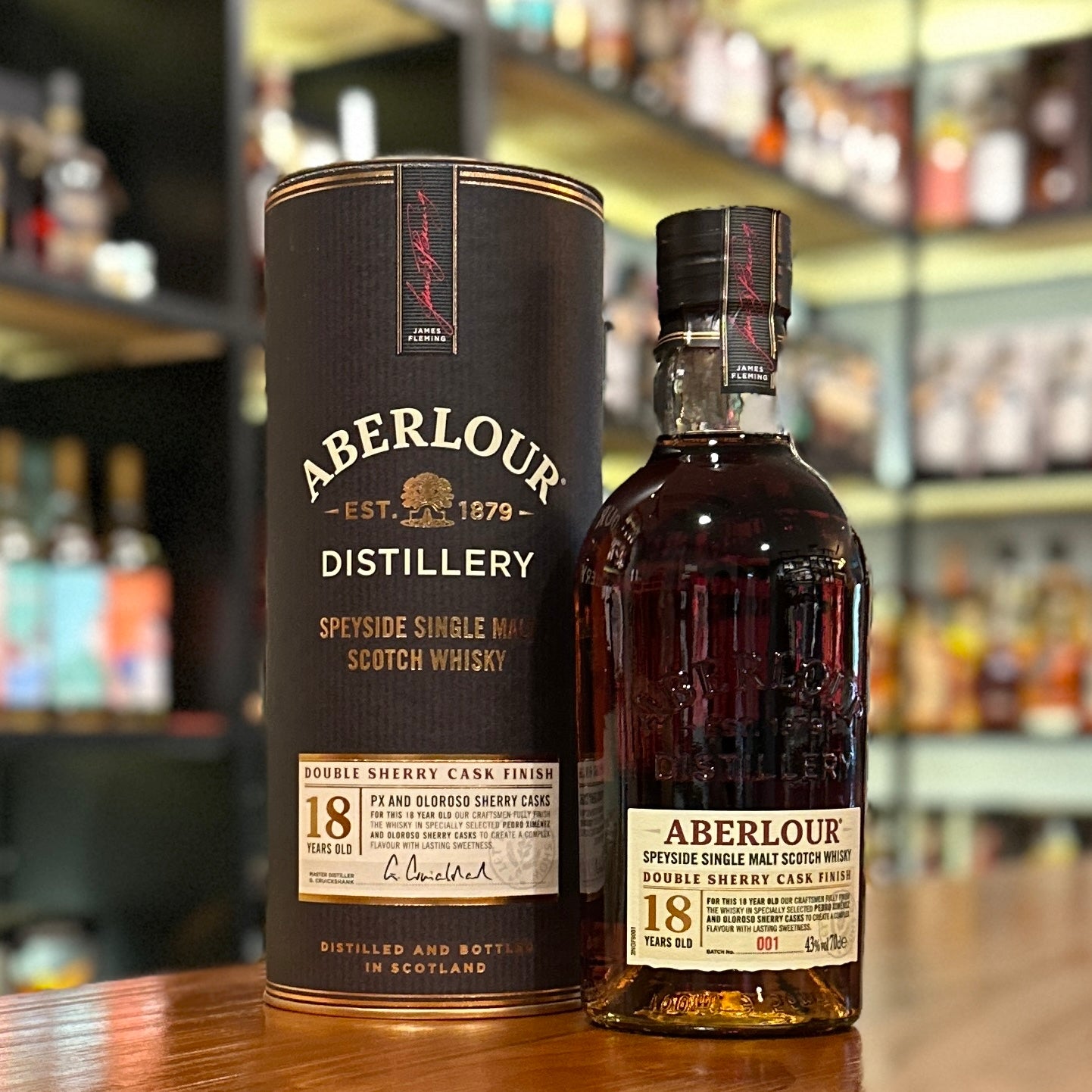Aberlour 18 Year Old Double Sherry Cask Finish Single Malt Scotch Whisky (Batch 001)