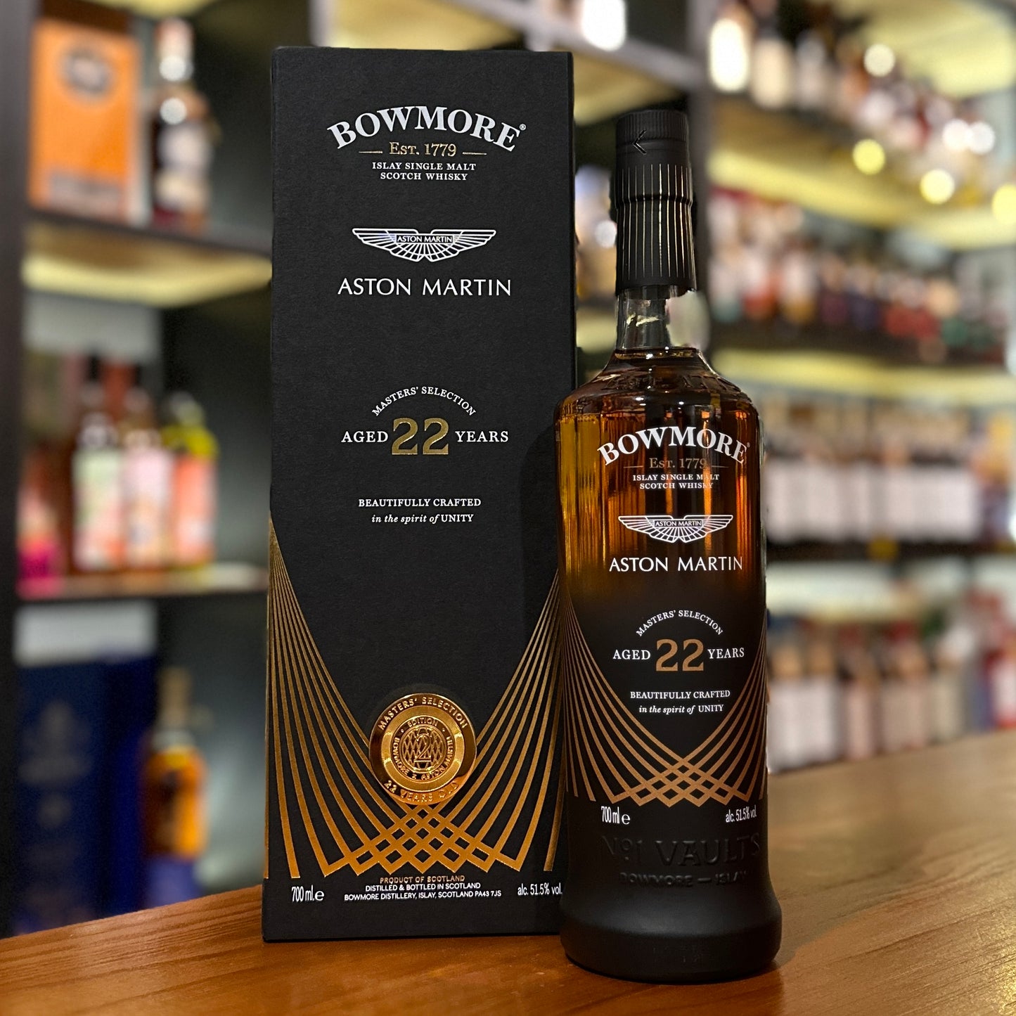Bowmore 22 Year Old Aston Martin Masters’ Selection Single Malt Scotch Whisky (2nd Edition)