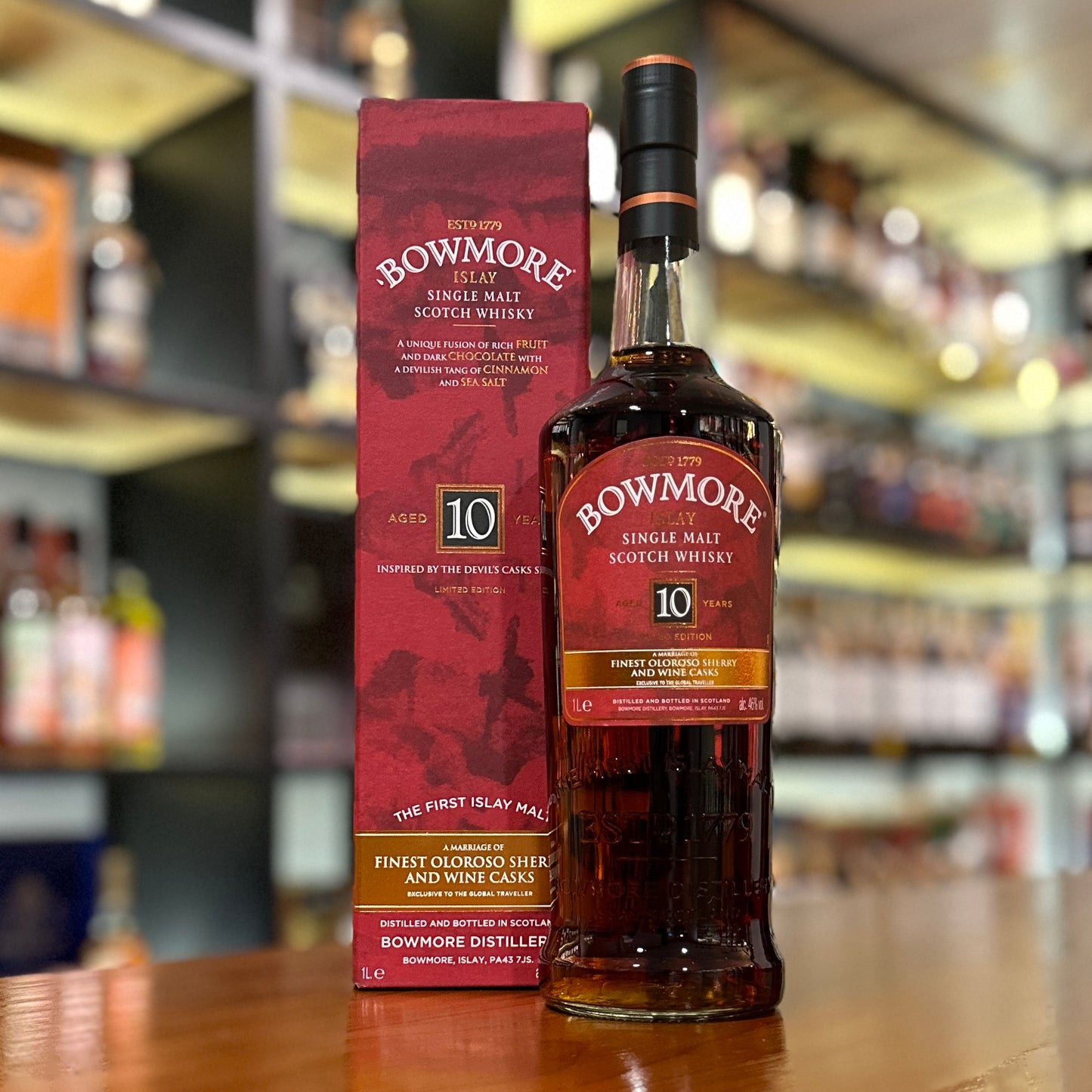 Bowmore 10 Year Old Inspired by the Devil’s Cask Series Single Malt Scotch Whisky