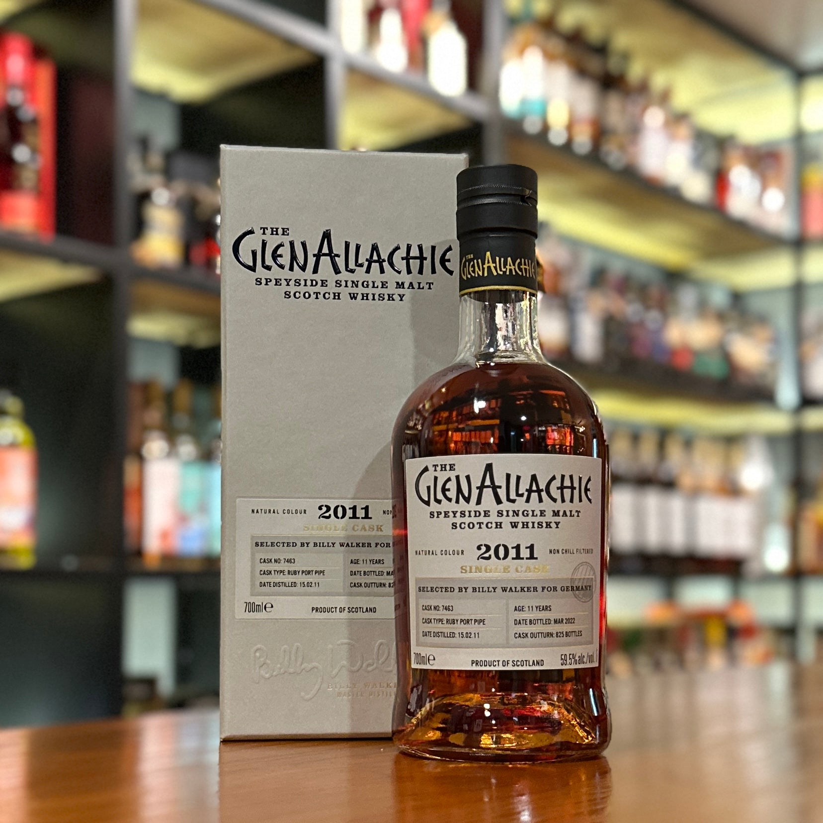 GlenAllachie 11 Year Old 2011-2022 Ruby Port Pipe #7463 Single Malt Sc ...