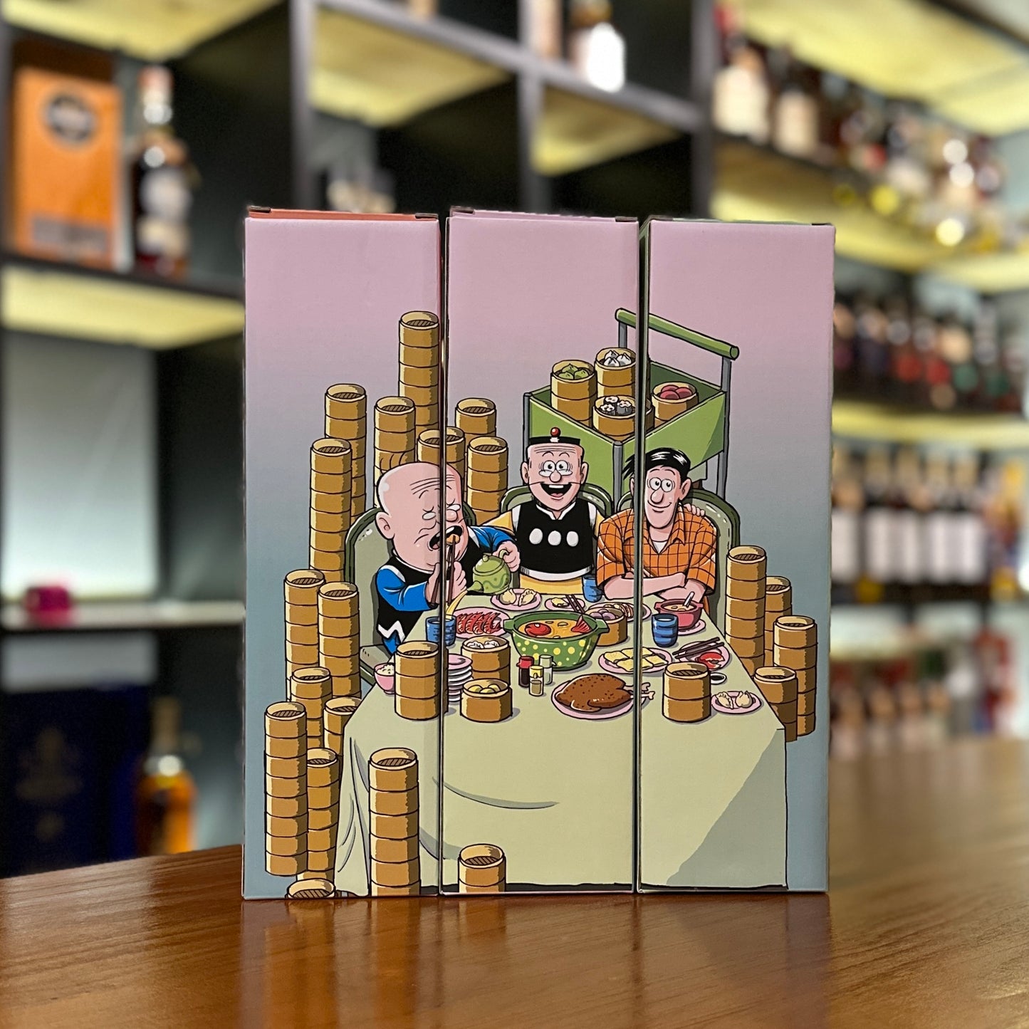 香港威「老夫子第二系列 - 得閒飲茶」蘇格蘭單一麥芽威士忌套裝