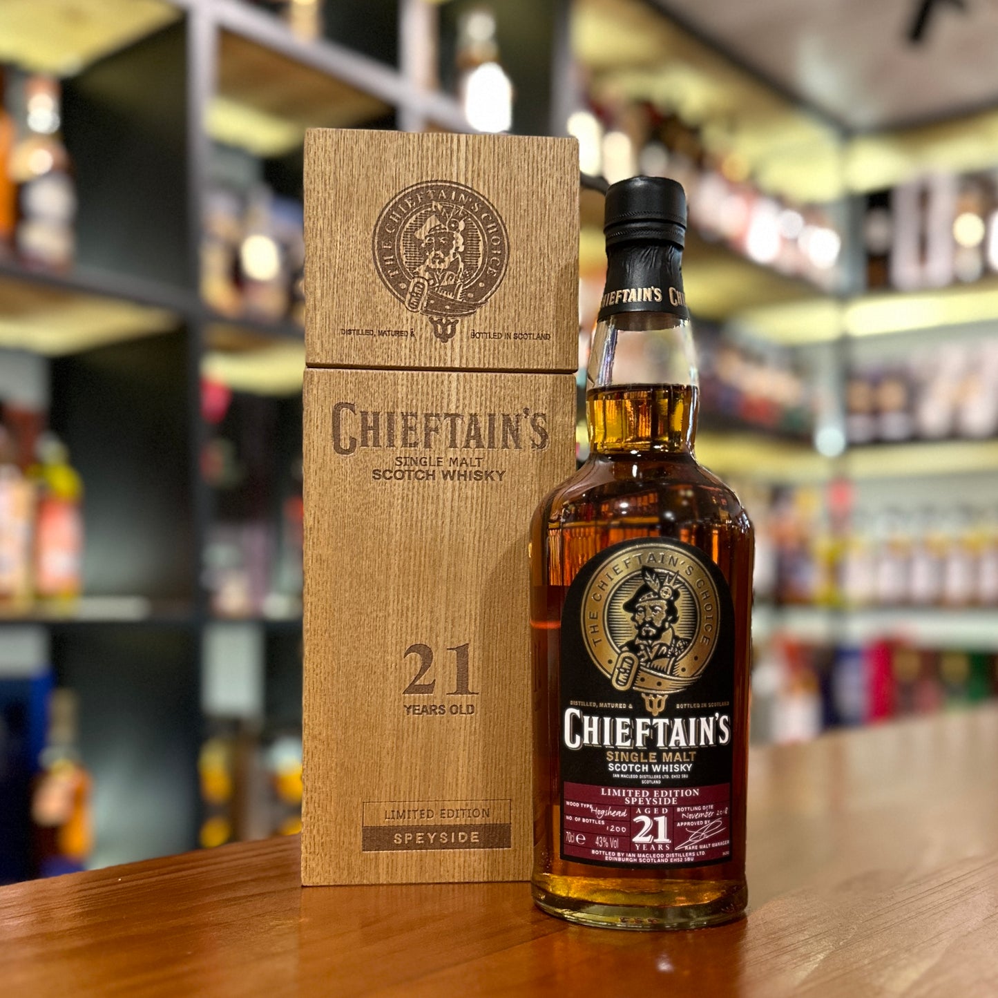 Chieftain’s 21 Year Old Speyside Limited Edition Single Malt Scotch Whisky